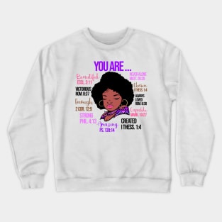 God Says you are so much more, Black History, Black lives matter Crewneck Sweatshirt